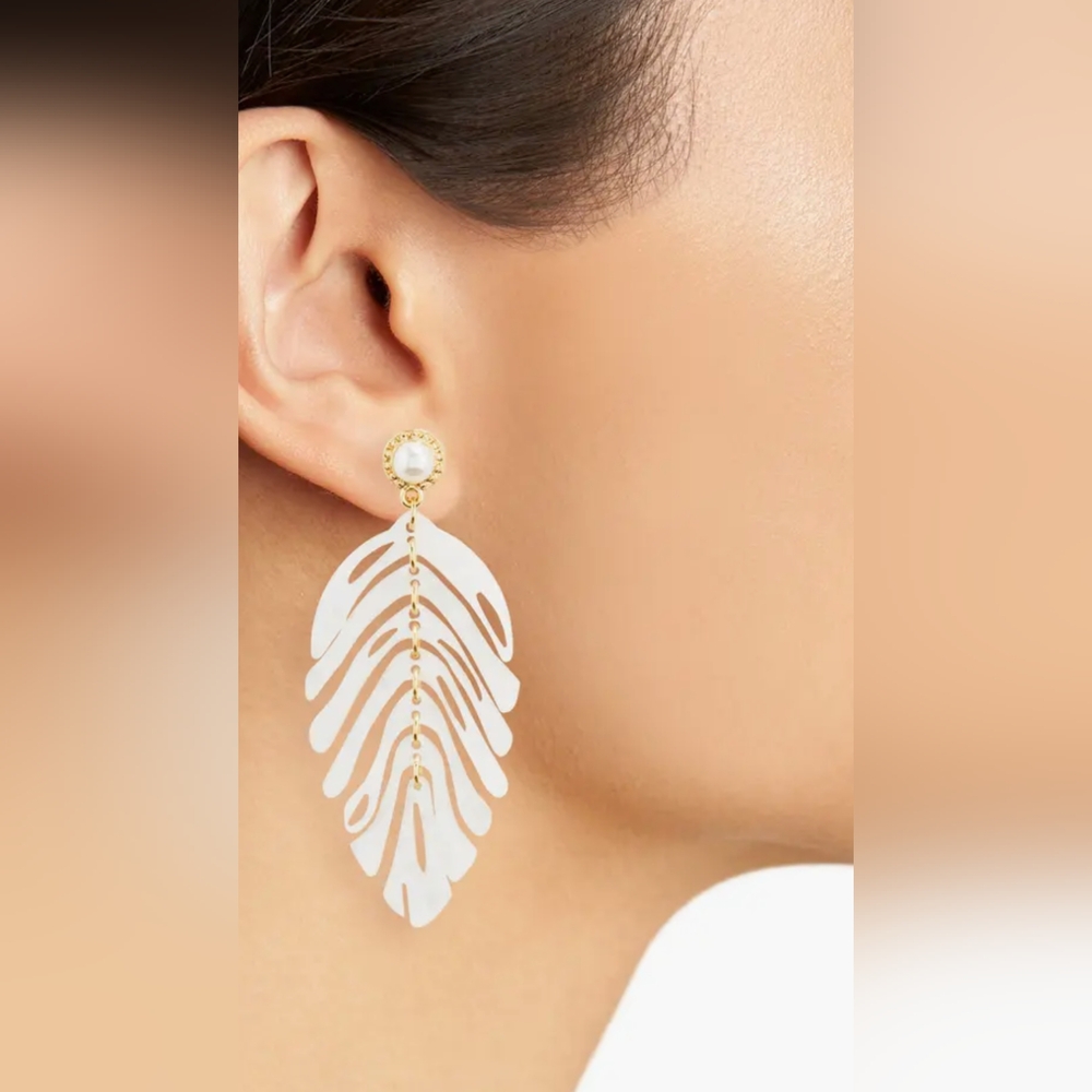 Notstrom Tropical Leaf Earrings